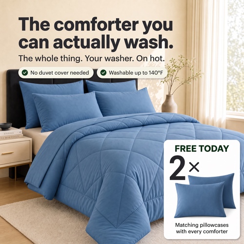 EasyComfort™ All-in-One Comforter: Machine Washable at Home, No Duvet Cover Needed