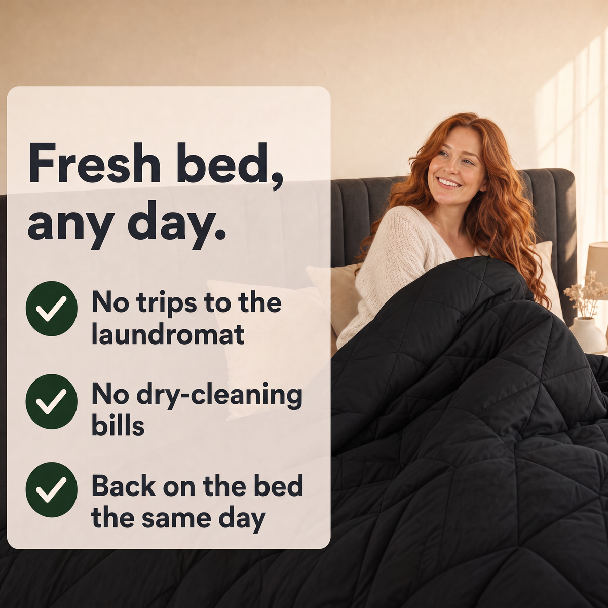 EasyComfort™ All-in-One Comforter: Machine Washable at Home, No Duvet Cover Needed