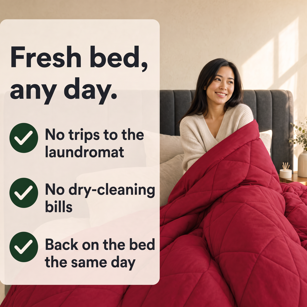 EasyComfort™ All-in-One Comforter: Machine Washable at Home, No Duvet Cover Needed