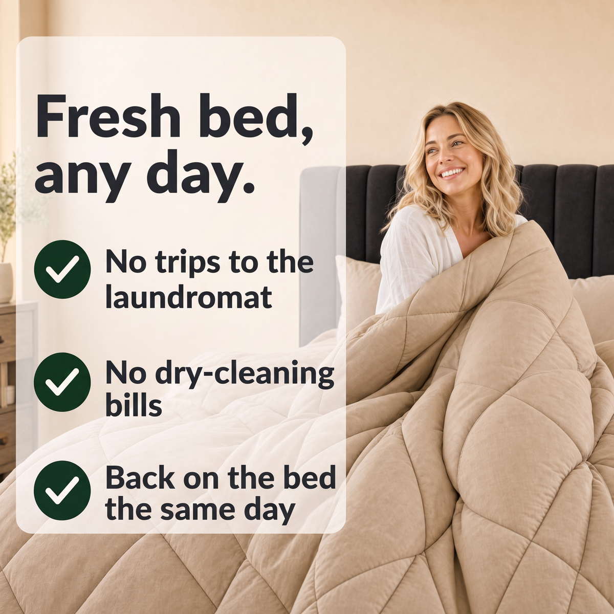 EasyComfort™ All-in-One Comforter: Machine Washable at Home, No Duvet Cover Needed