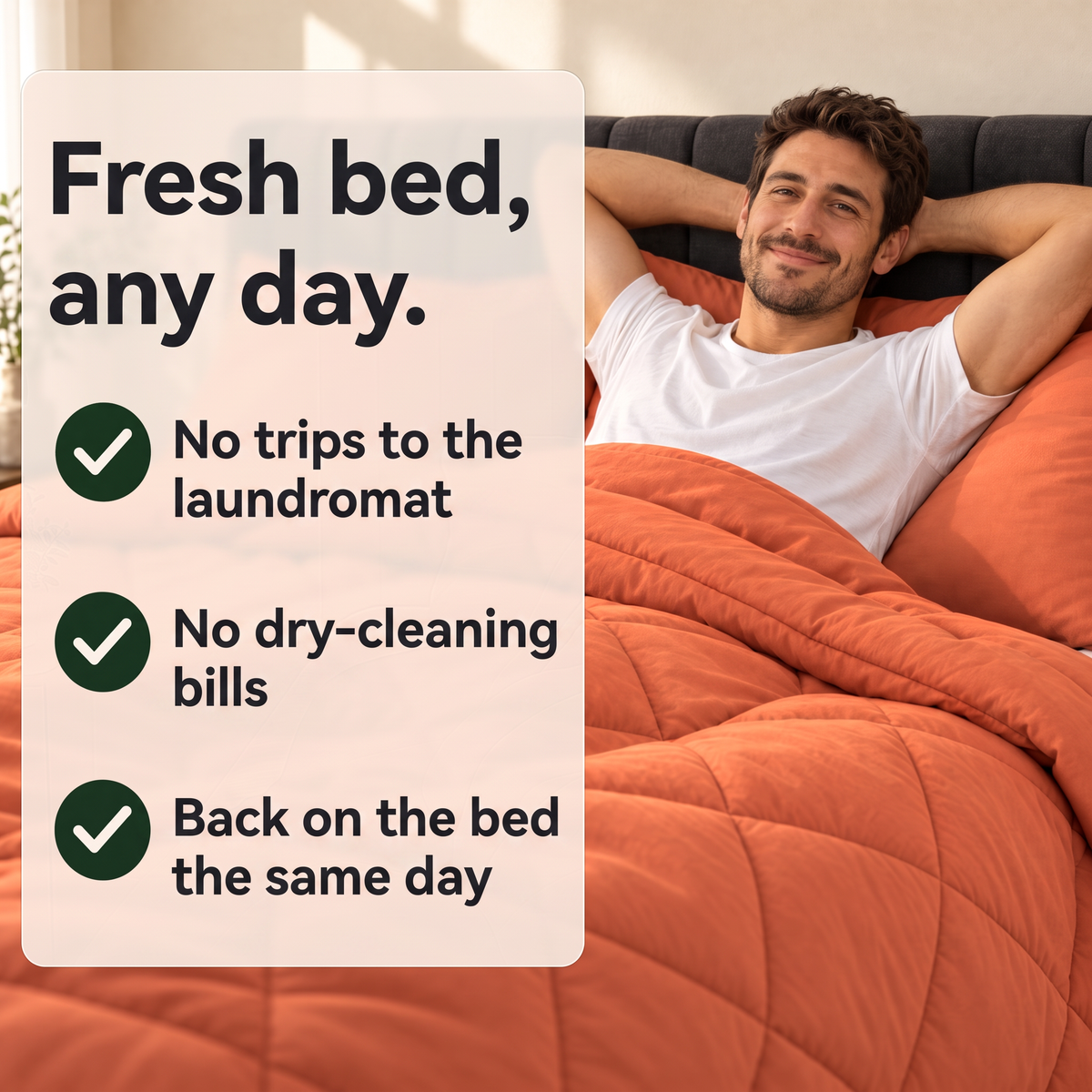EasyComfort™ All-in-One Comforter: Machine Washable at Home, No Duvet Cover Needed