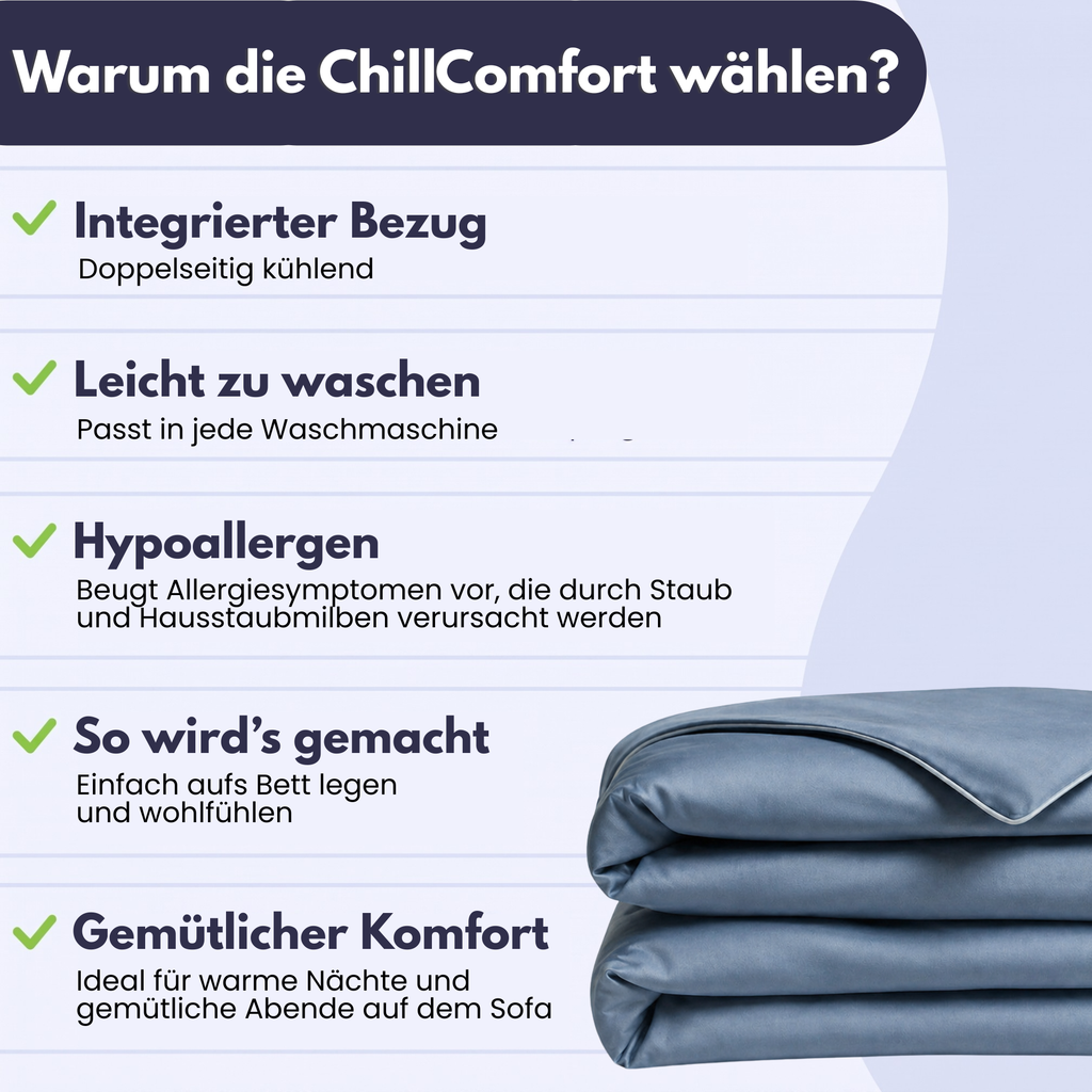 ChillComfort™ kühlende Bettdecke