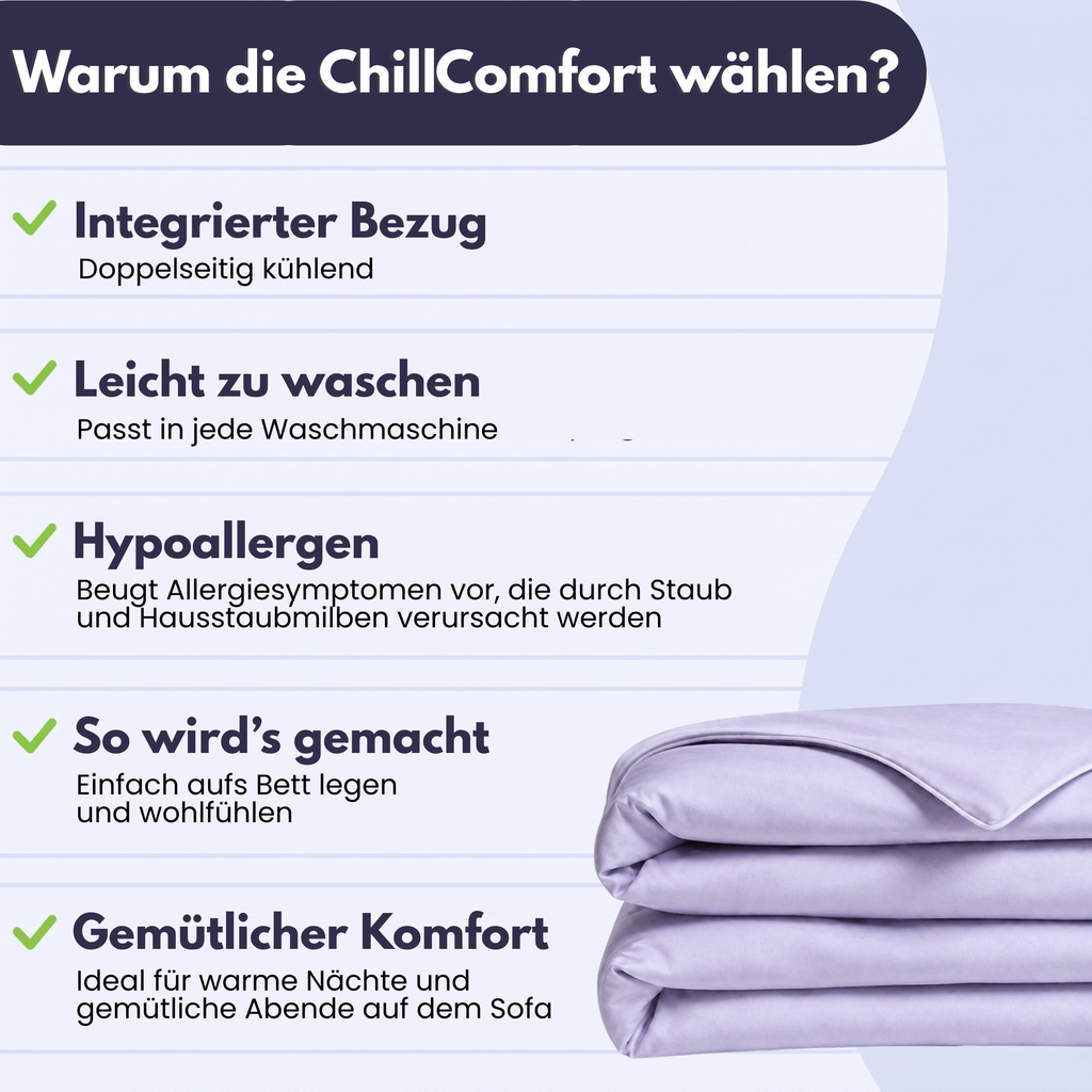 ChillComfort™ kühlende Bettdecke