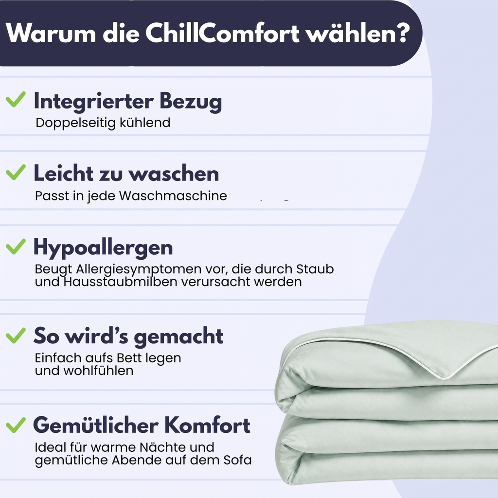 ChillComfort™ kühlende Bettdecke