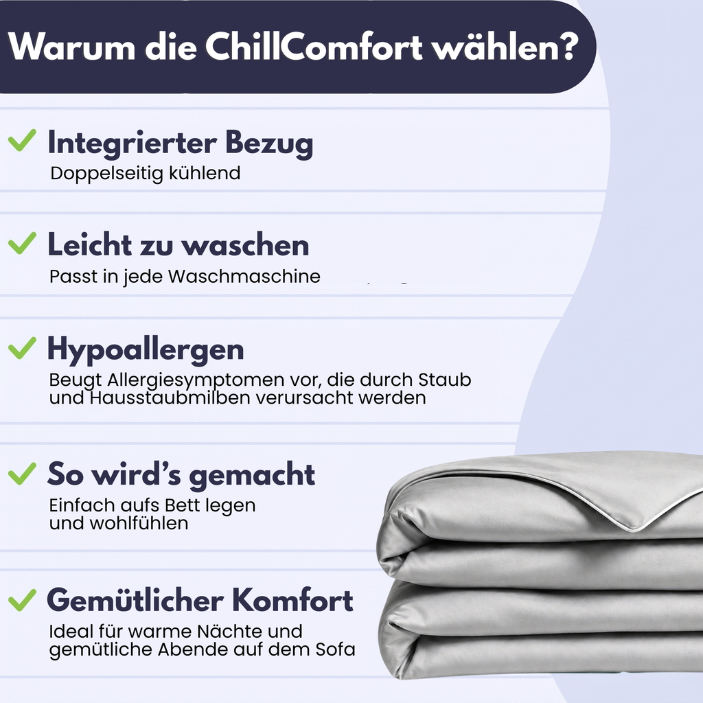ChillComfort™ kühlende Bettdecke