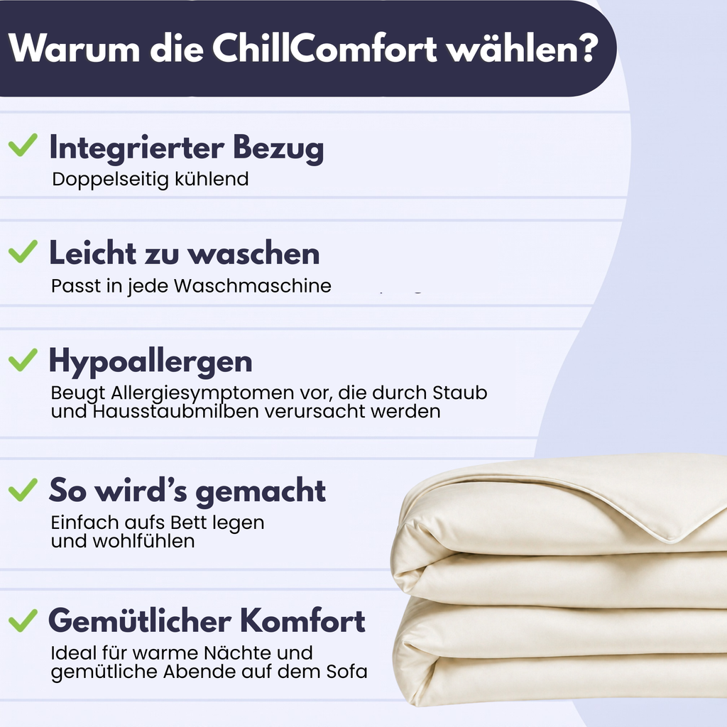 ChillComfort™ kühlende Bettdecke