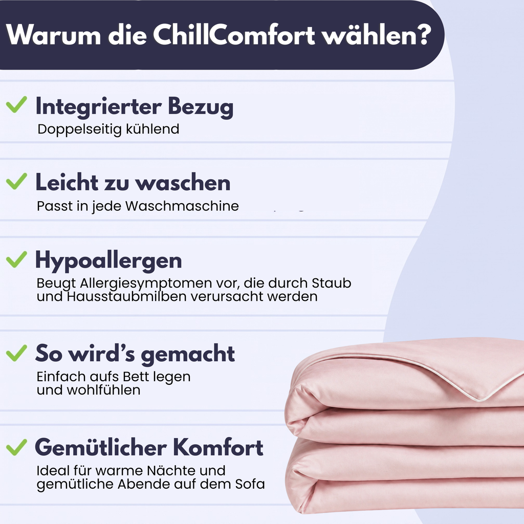 ChillComfort™ kühlende Bettdecke